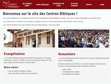 Tablet Screenshot of centrebiblique.org
